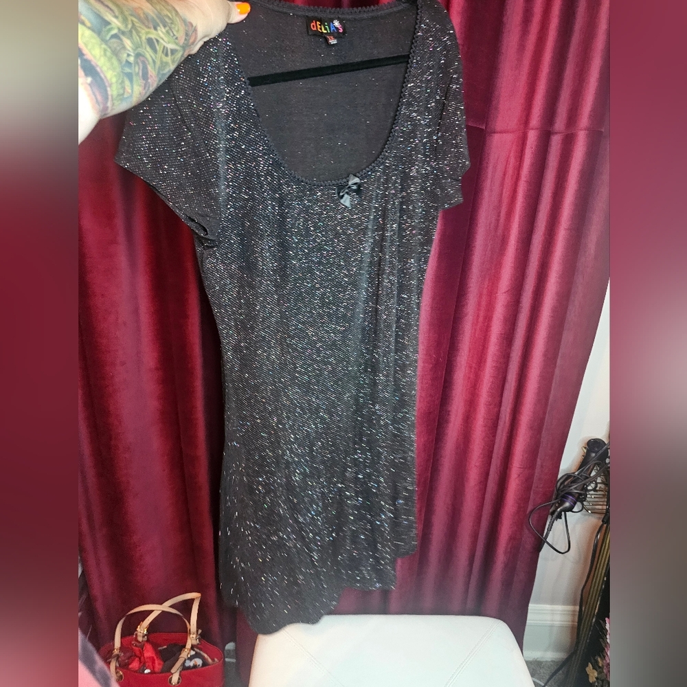 Dolls Kill Delia's Sparkly Dress 1x